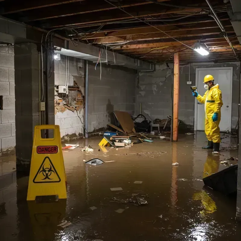 Flooded Basement Electrical Hazard in Aguadilla, PR Property